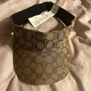 Coach brown visor